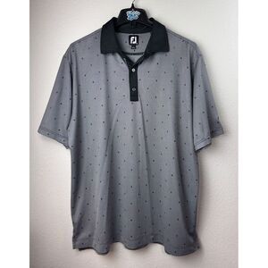 FootJoy 2XL Grey Worthington Golf Course Men's Polo Shirt